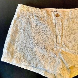 - Abercrombie & Fitch metallic brocade  shorts Sz 2 w 26